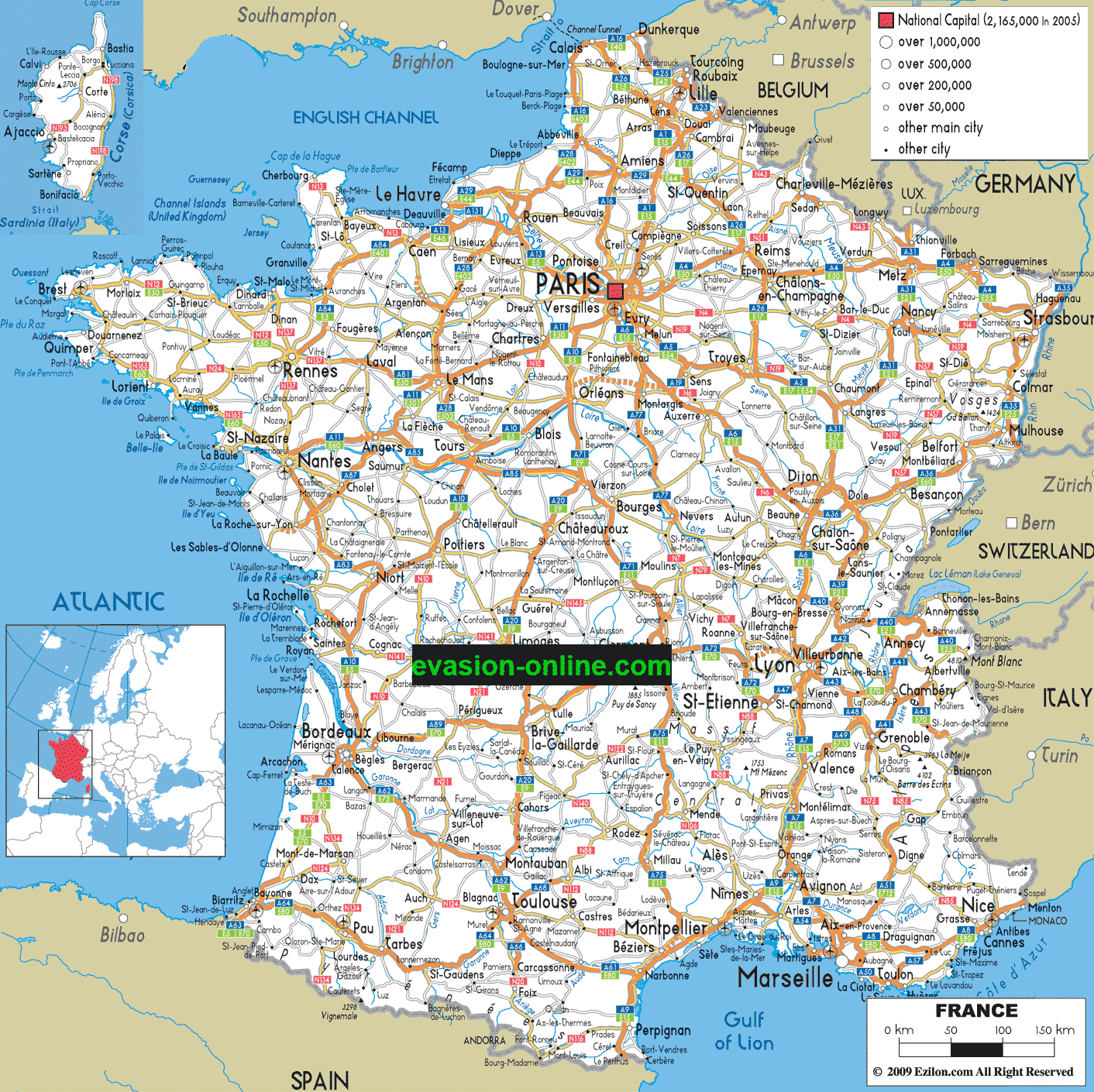 Carte Routiere Ile De France Détaillée - Gite Grand Champ destiné Carte Du Sud Est De La France Détaillée