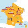 Carte Touristique De France » Vacances - Guide Voyage encequiconcerne Carte De France Imprimable Gratuite