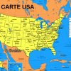 Carte Usa - Géographie Des États - Arts Et Voyages pour Carte Des Etats Unis À Imprimer