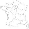 Carte Vierge Des 13 Nouvelles Régions De France À Imprimer à Carte De France Vierge À Compléter En Ligne