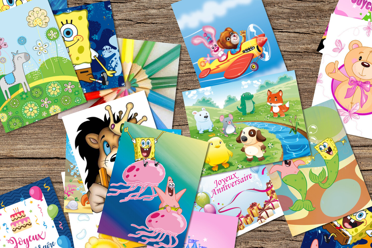 Cartes D'Anniversaire Enfants - Envoyer Une Carte D concernant Carte D Invitation Pour Un Anniversaire