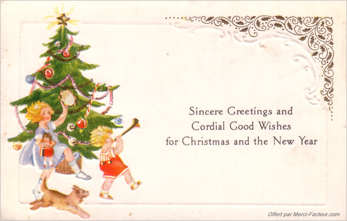 Cartes De Noël Anciennes À Imprimer Gratuitement - Merci destiné Carte De Noêl