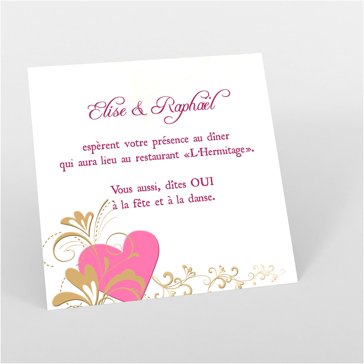 Cartes D'Invitation Mariage Alger | D'Invitation à Carte D Invitation Mariage Original