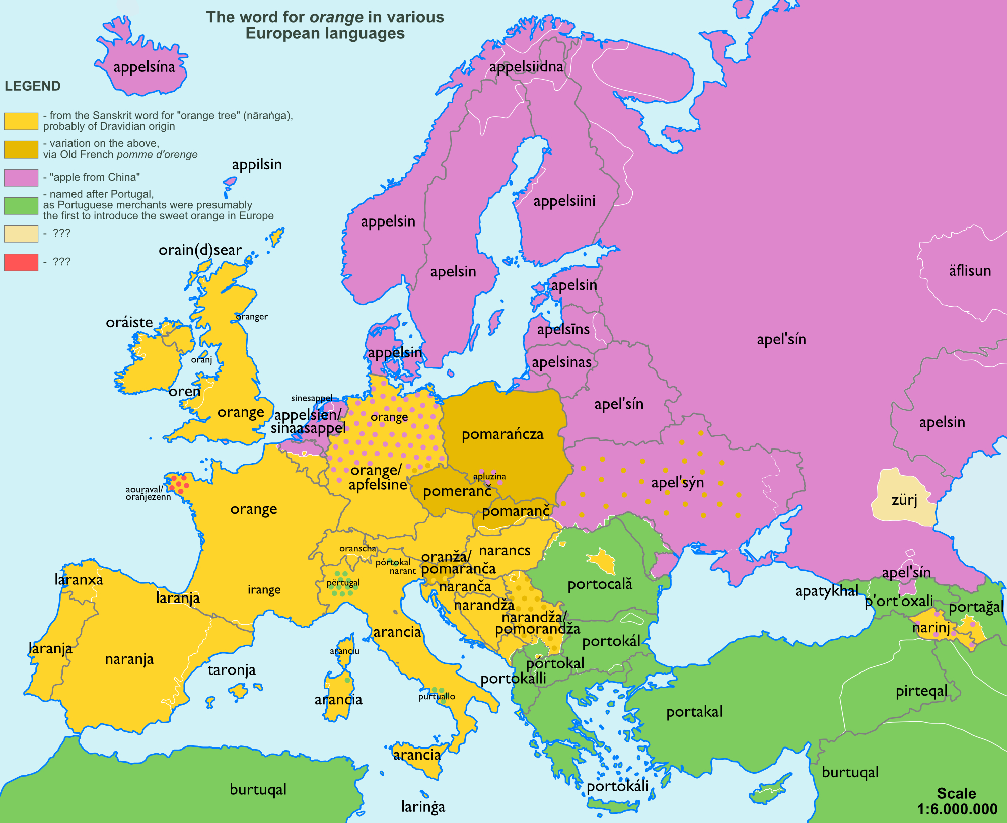 Cartes Étymologiques De Mots En Europe dedans Carte D Europe Capitale