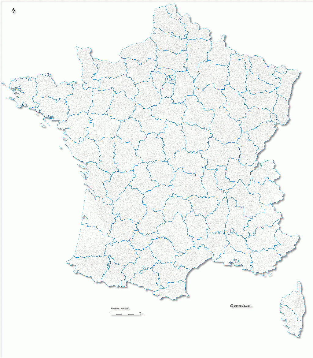 Cartes Vectorielles France concernant Carte De France Des Régions Vierge
