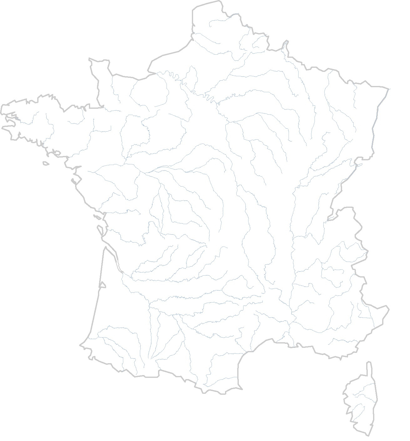 Cartes Vierges De La France À Imprimer - Chroniques dedans Carte France Région Vierge
