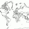 Cartograf.fr : Carte Du Monde : Fond De Carte Du Monde Vierge concernant Carte Du Monde En Noir Et Blanc À Imprimer
