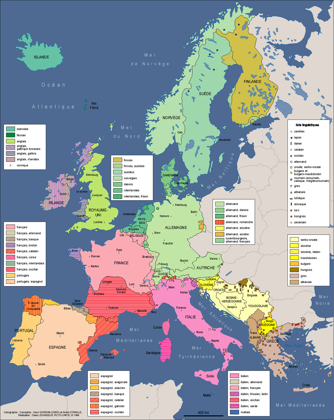 Cartograf.fr : Cartes Des Continents : Europe : Page 3 dedans Carte D Europe Capitale