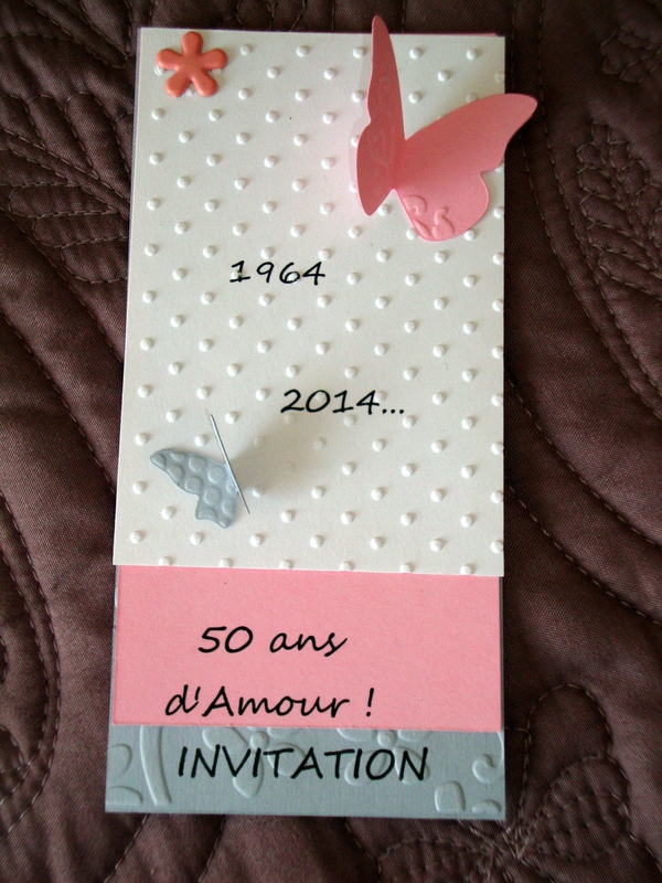 Carton Invitation Pour Les 50 Ans De Mariage De Mes destiné Carton Invitation Anniversaire 50 Ans