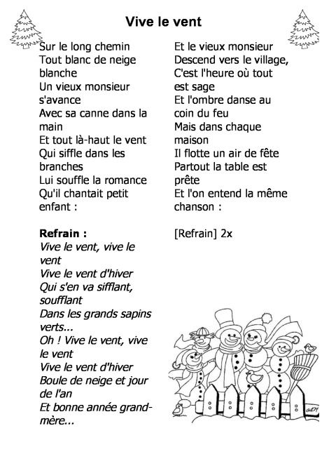Chanson De Noel Petit Garcon Il Est L&amp;#039;Heure Parole dedans Chanson Dans Son Manteau Rouge Et Blanc
