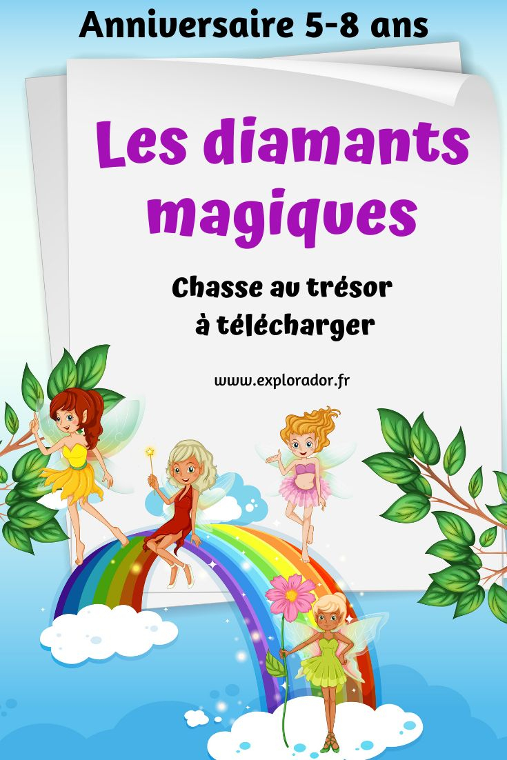 Chasse Au Trésor Les Diamants Magiques, Anniversaire serapportantà Chasse Aux Tresors Pour Anniversaire Gratuit
