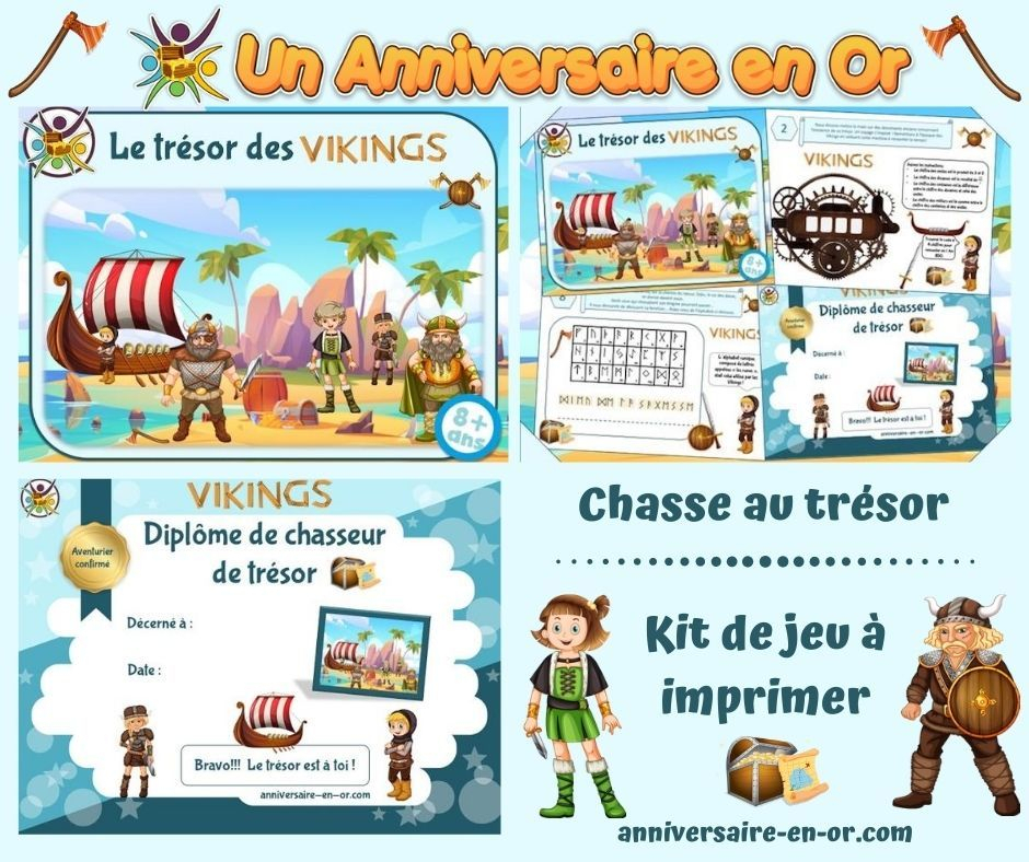 Chasse Au Trésor Viking (Enfant À Partir De 8 Ans) - Un à Animation Anniversaire Enfant 9 Ans