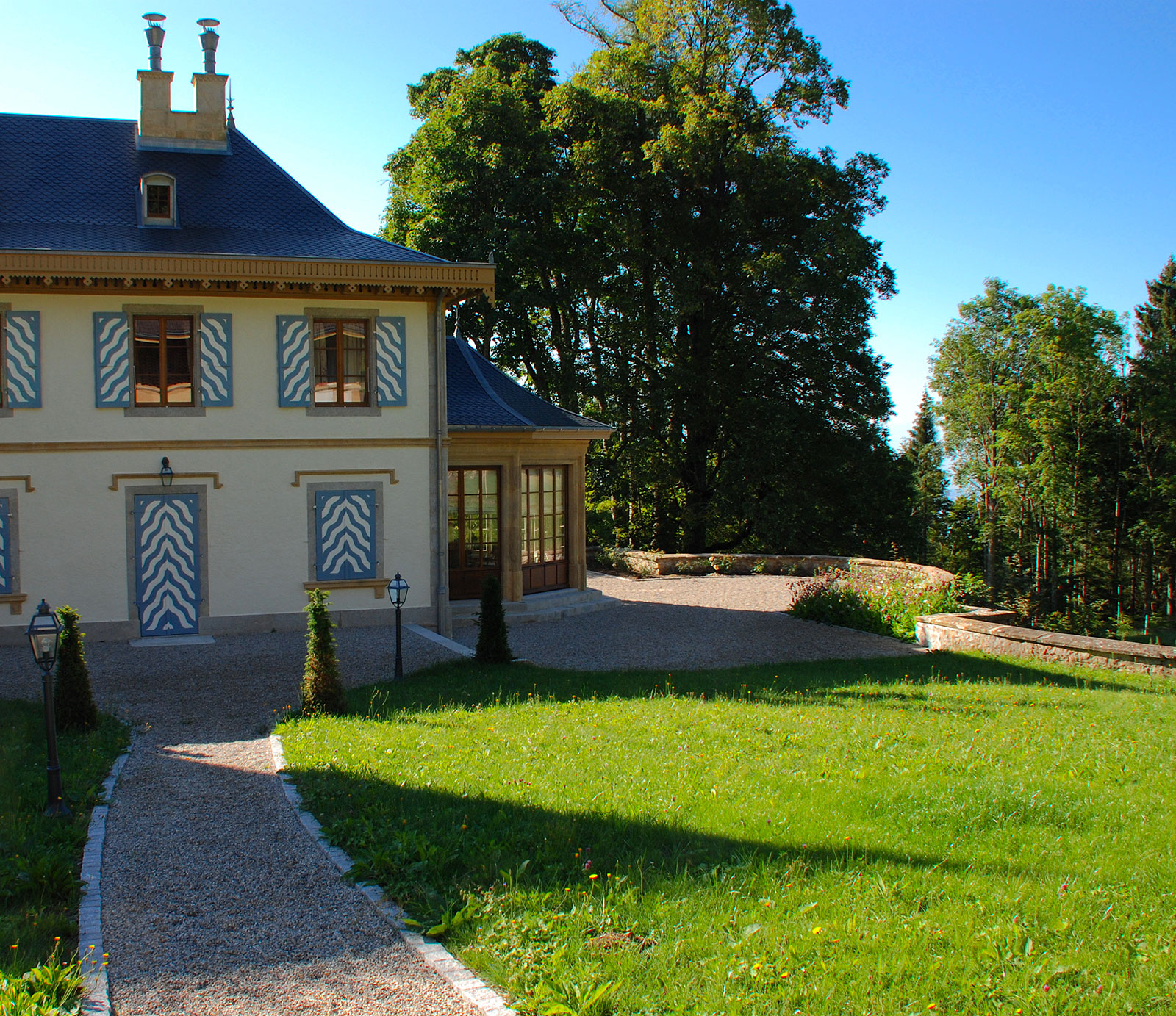 Chaumont - Château Bleu - Rollier Paysage avec Chateau Bleu