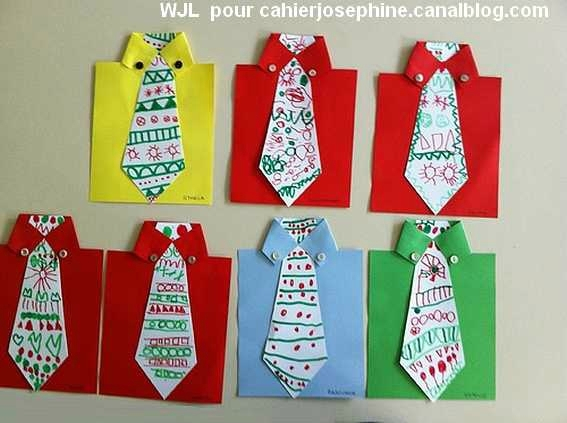 Chemise-Cravate - Les Cahiers De Joséphine concernant Carte Fete Des Peres Chemise Cravate