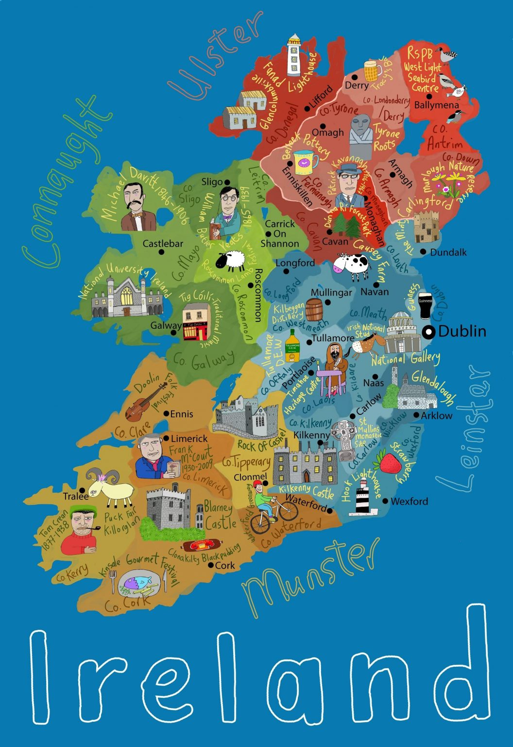 Childrens Carte De L&amp;#039;Irlande - Carte De L&amp;#039;Irlande Pour Les avec Carte Europe Enfant