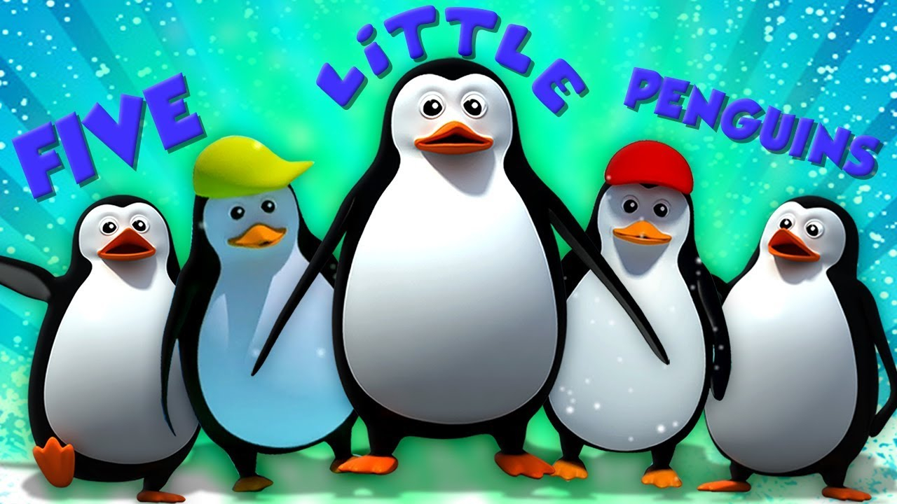 Cinq Petit Pingouin | Rime En Français | Five Little destiné Chanson Le Pingouin