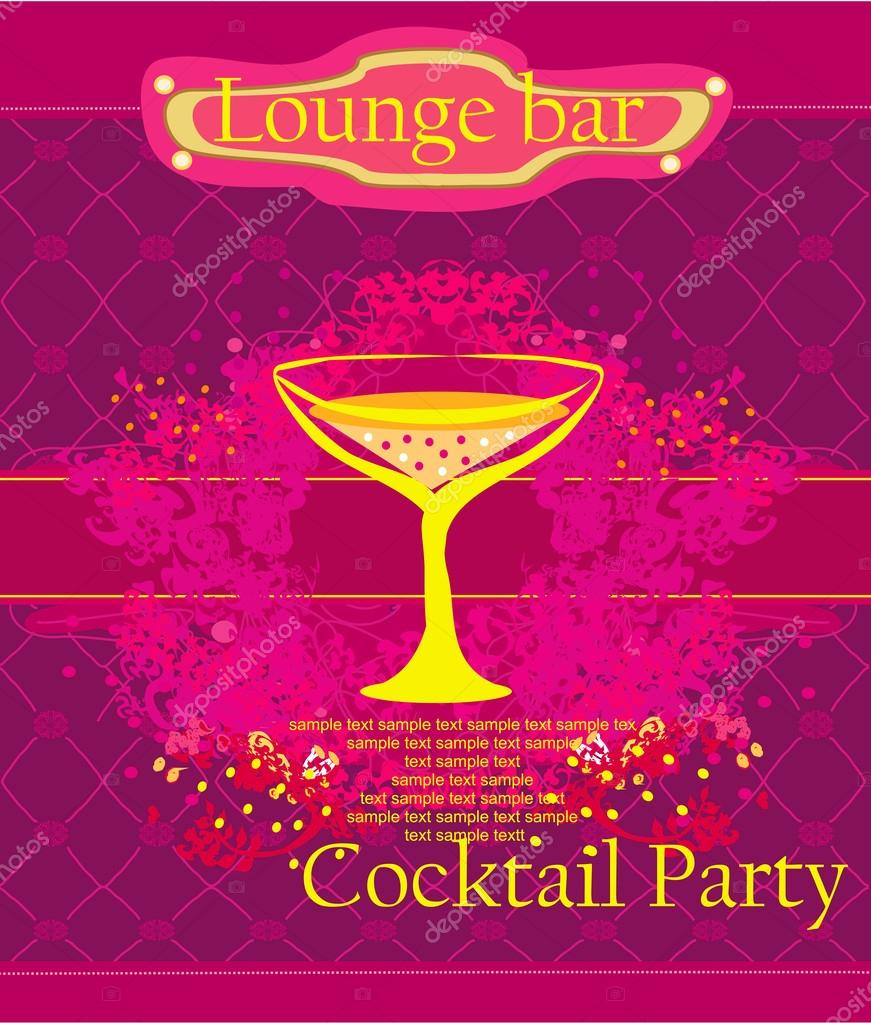 Cocktail Carte D'Invitation — Image Vectorielle Jackybrown serapportantà Invitation Entreprise Cocktail