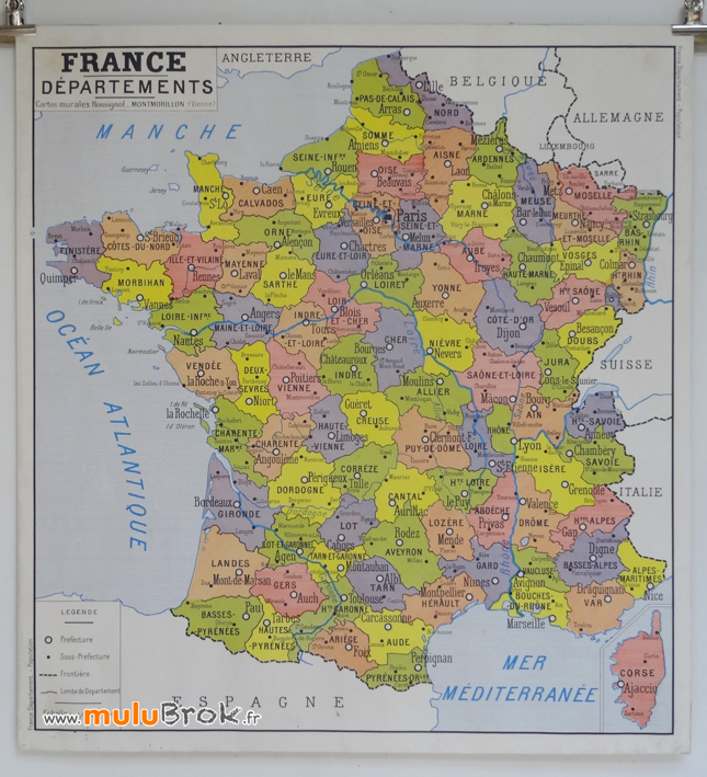 Collection  Carte France Departements / Population avec Carte De La France Par Département