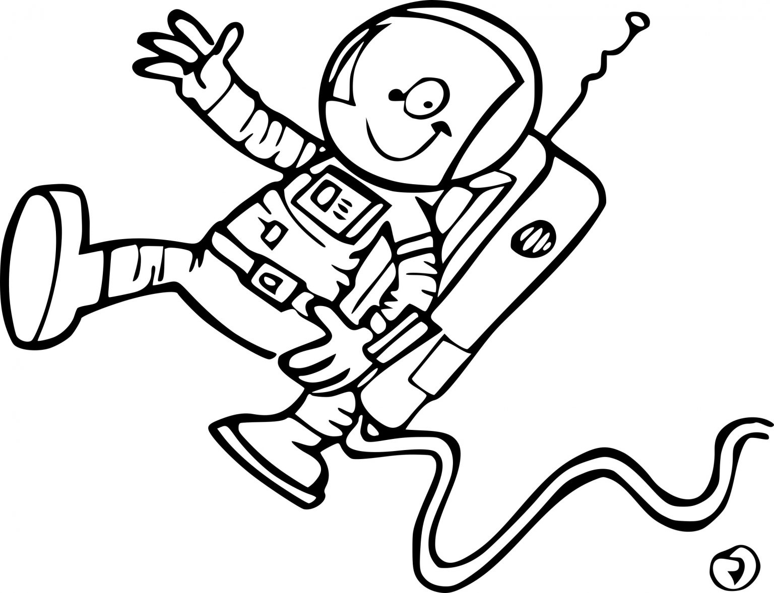 Coloriage Astronaute - Primanyc tout Coloriage Astronaute