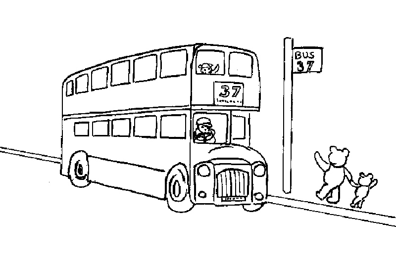 Coloriage Autobus serapportantà Dessin Bus