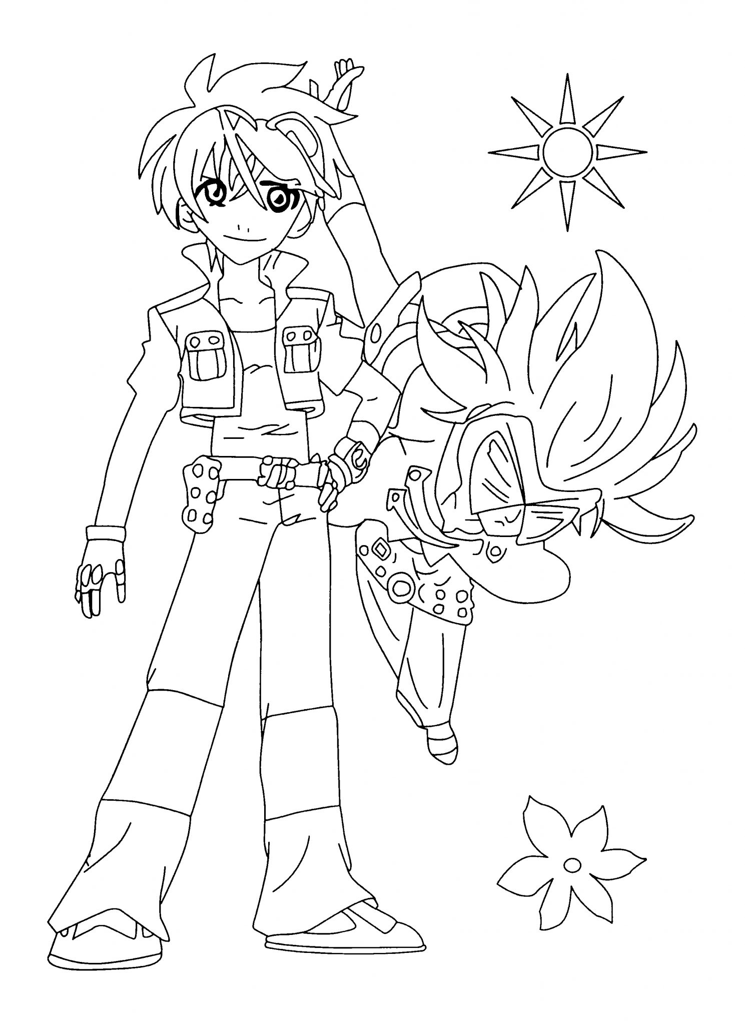 Coloriage <b>Bakugan</b> Dan À Imprimer serapportantà Rébus À Imprimer.