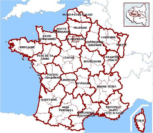 Coloriage Carte De France Et Les Provinces Dessin Gratuit intérieur Carte De France A Imprimer