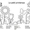 Coloriage Chanson - Dessin Et Coloriage à Poésie Printemps Maternelle