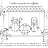 Coloriage De Noël : Crèche Vivante Des Enfants dedans Dessin Crèche De Noel