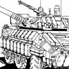 Coloriage De Tank Militaire Tank 50 Transport - Coloriages serapportantà Dessin Char