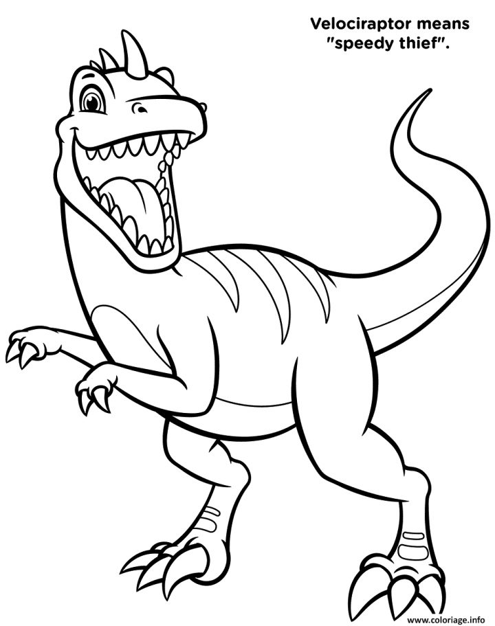 Coloriage Dinosaure Velociraptor Pat Patrouille Season 7 intérieur Coloriage Dinosaure Imprimer