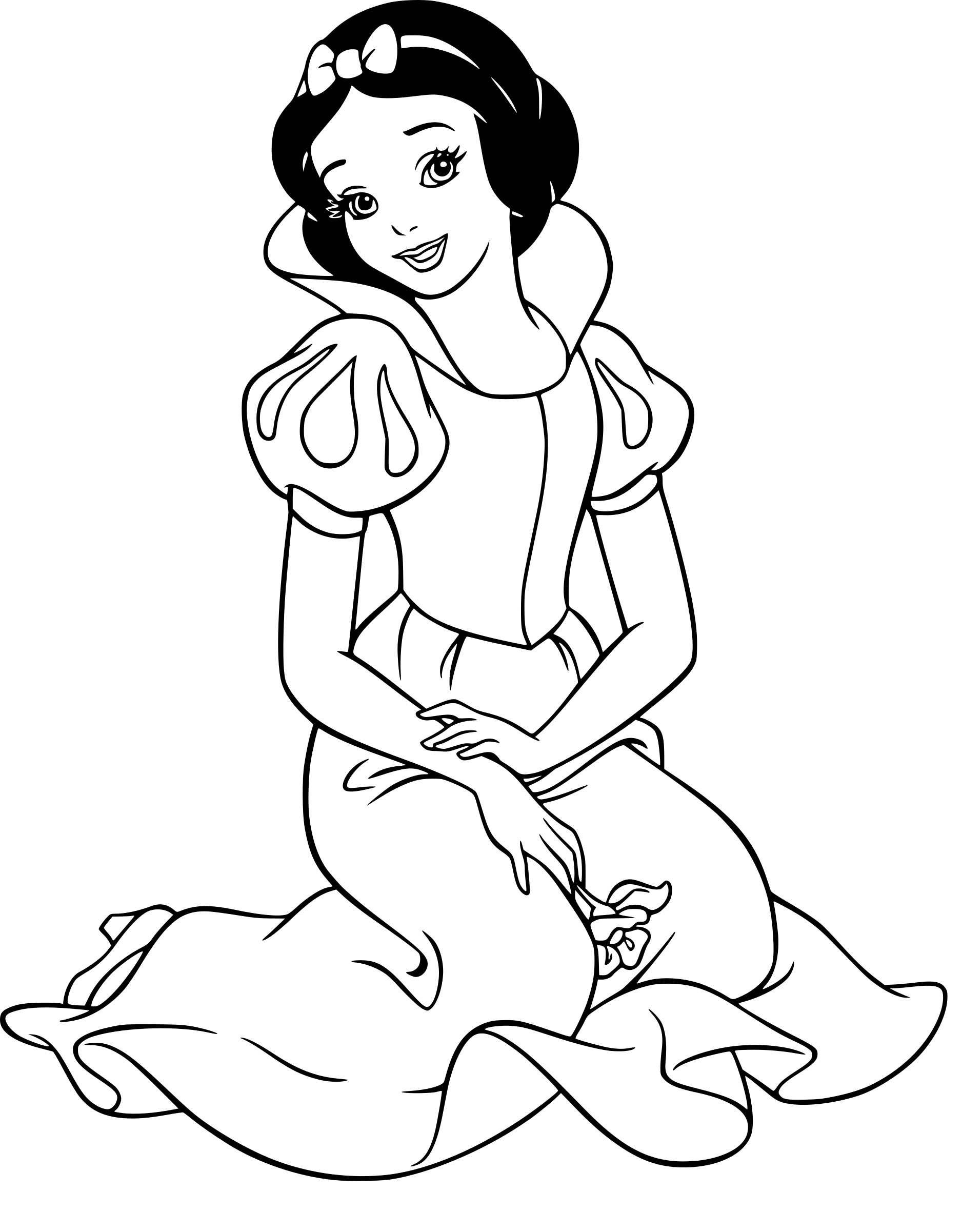 Coloriage Disney Princesse Blanche-Neige À Imprimer Sur à Coloriage Gratuit À Imprimer Disney