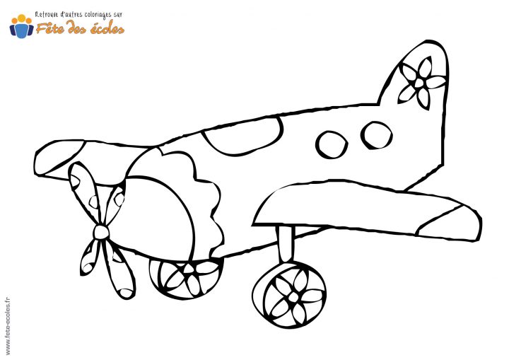 Coloriage D'Un Avion avec Modele Dessin Avion