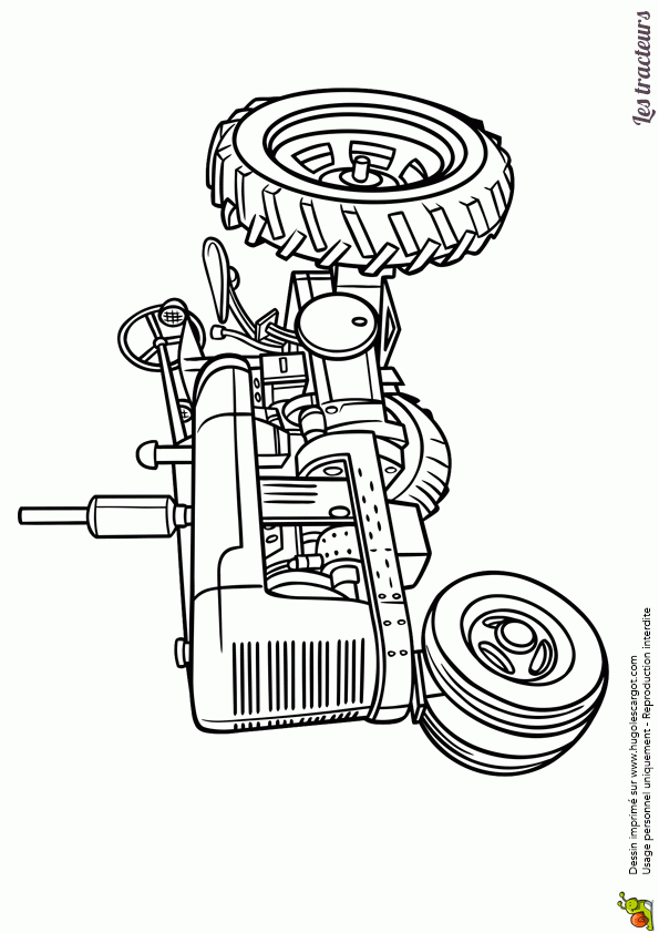 Coloriage D&amp;#039;Un Tracteur Ancien encequiconcerne Tracteur À Colorier