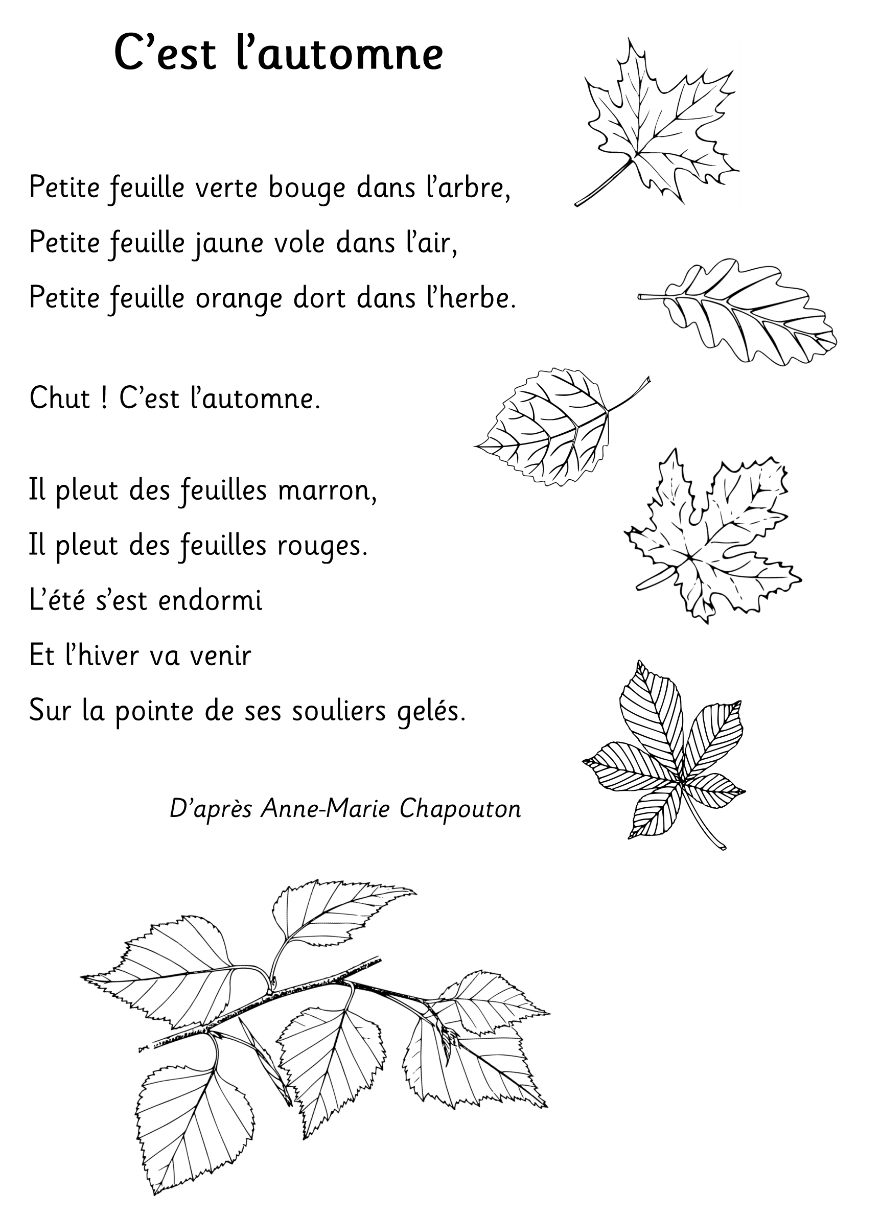 C est sur. C'est l'automne. L'automne стих французский. Стихи на французском языке. Feuilles d'automne стихотворение детское.
