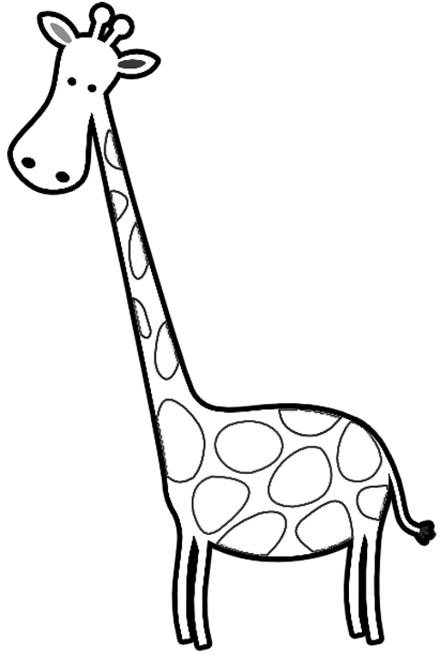 Coloriage Girafe #7247 (Animaux) - Album De Coloriages intérieur Image Girafe Dessin