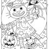 Coloriage Halloween Facile Chat Citrouille Dessin destiné Dessin Halloween Citrouille A Imprimer Gratuit