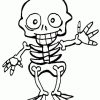 Coloriage Halloween Squelette 2 Sur Hugolescargot dedans Dessin D Halloween Facile A Dessiner