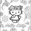 Coloriage Hello Kitty Princesse Et Les Fleurs Dessin avec Coloriage Hello Kitty Princesse A Imprimer Gratuit