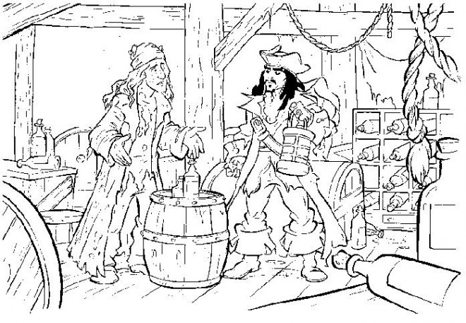 Coloriage Jack Et Les Pirates De Caraïbes Dessin Gratuit À concernant Dessin De Pirate En Couleur
