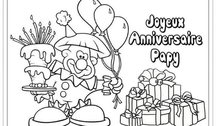 Coloriage Joyeux Anniversaire Papy À Imprimer Anniversaire tout Coloriage Anniversaire Papy