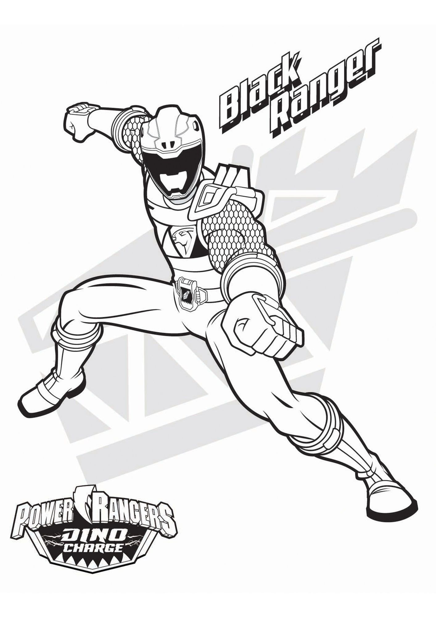 Coloriage Le Power Ranger Noir - Coloriage Power Rangers avec Coloriage À Imprimer Power Rangers Samurai