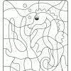 Coloriage Magique Ce1, Un Hippocampe concernant Coloriage Numero A Imprimer