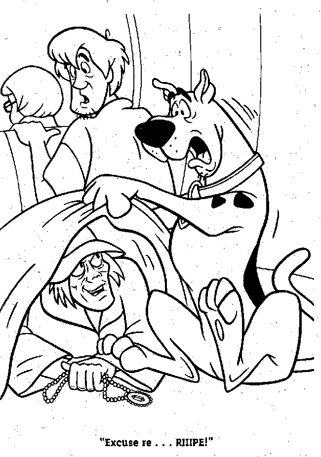 Coloriage Magique Scooby Doo Dessin Gratuit À Imprimer serapportantà Scooby Doo À Colorier