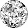 Coloriage Mandala Animaux avec Mandala Facile À Imprimer