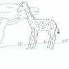 Coloriage Maternelle Girafe D'Afrique À Imprimer pour Coloriage Afrique À Imprimer