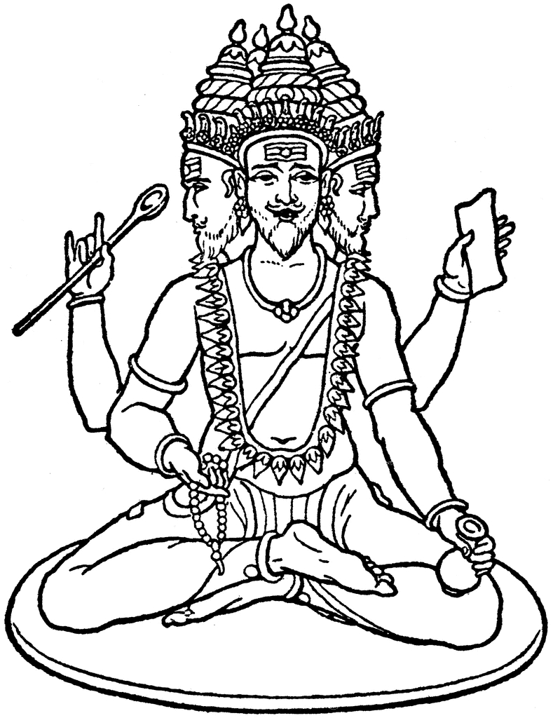 Coloriage Mythologie Hindou #109434 (Dieux Et Déesses dedans Dessin Hindou