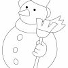 Coloriage - Noël : Bonhomme De Neige 34 - 10 Doigts pour Dessin Bonhomme De Neige A Imprimer