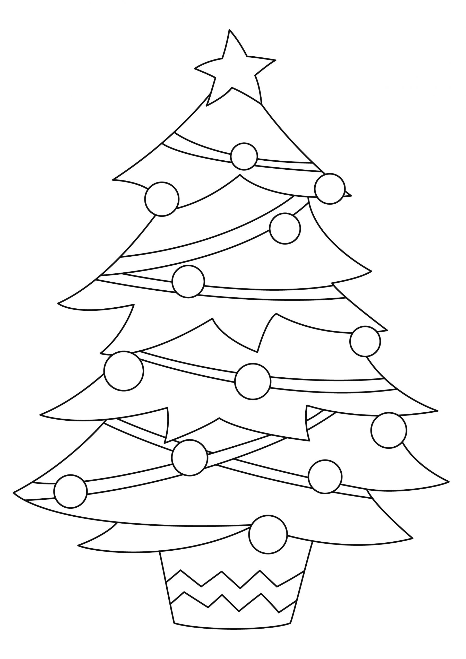Coloriage - Noël : Sapin 14 - 10 Doigts concernant Coloriage De Sapin De Noel A Imprimer Gratuit