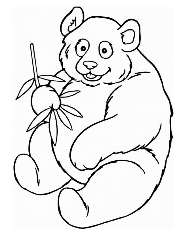 Coloriage Panda À Imprimer Gratuitement à Panda À Colorier