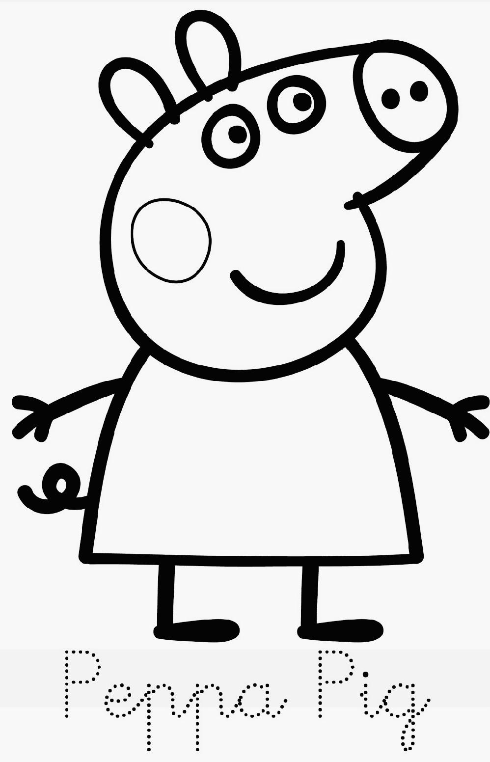 Coloriage Peppa Pig À Imprimer Pour Les Enfants - Cp20505 pour Peppa Pig A Colorier